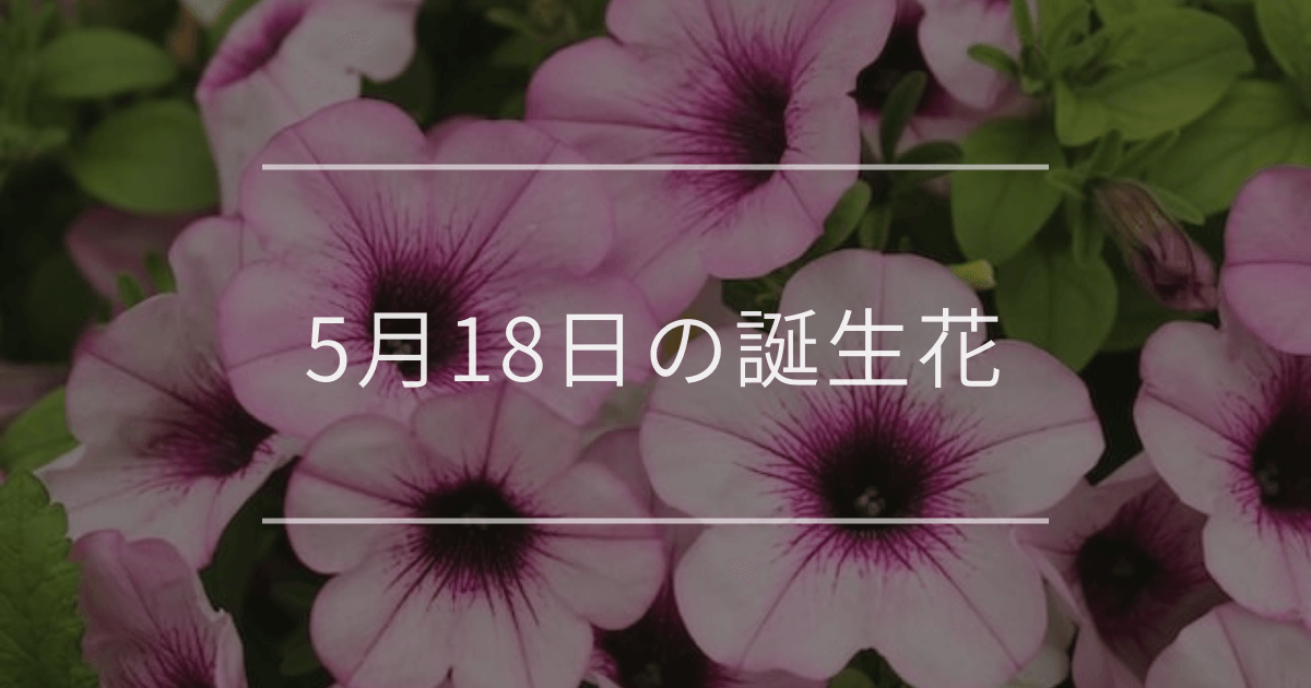5月18日の誕生花