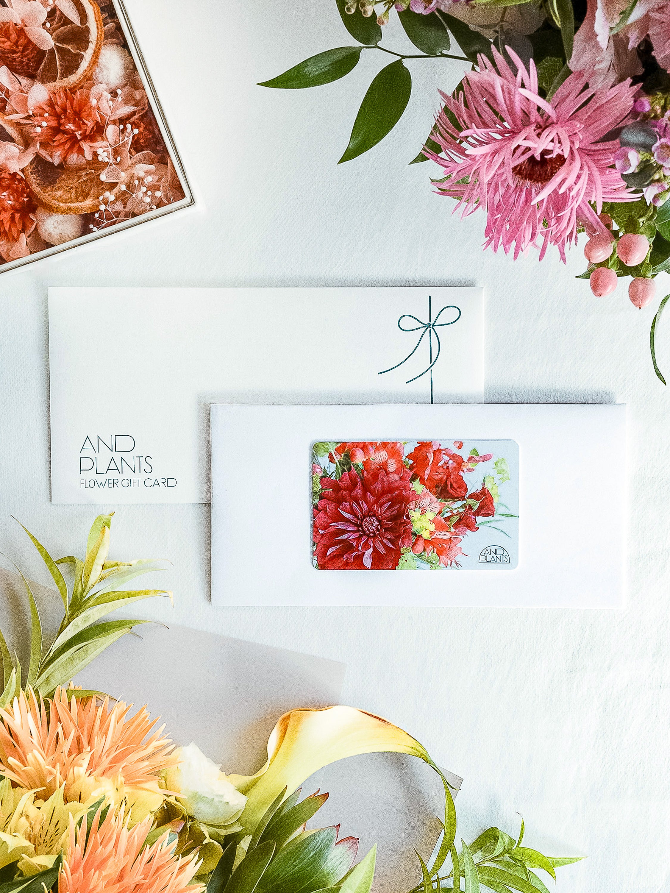 【フラワーギフトカード】AND FLOWER Gift card Medium