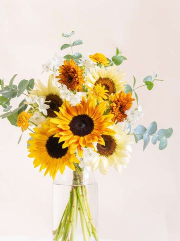 【7月の誕生花】絵画のようなひまわりの花束 M