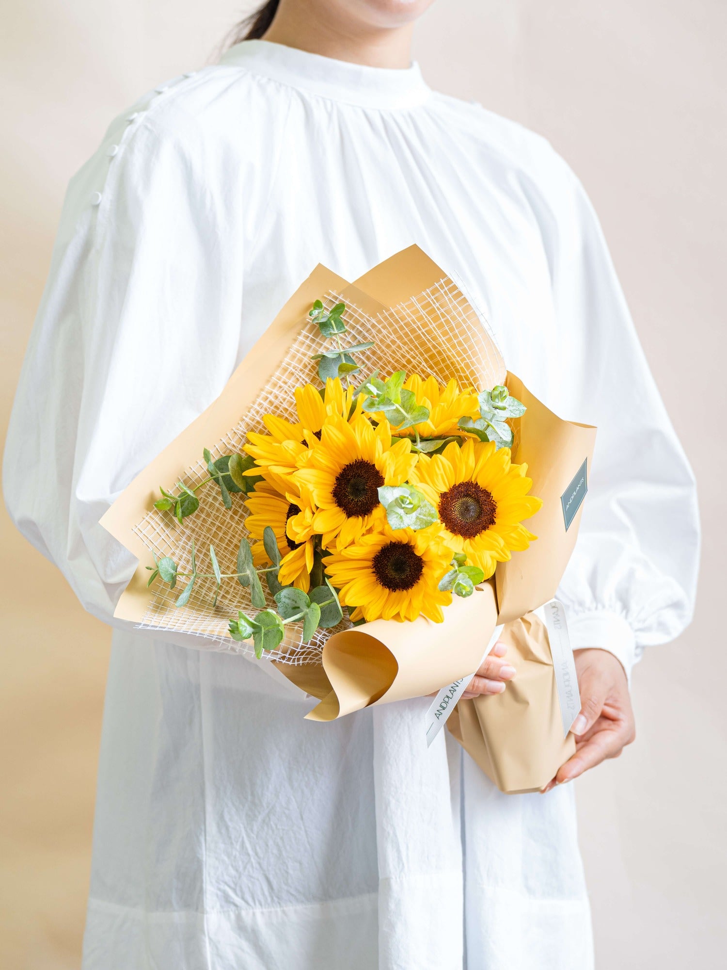 【7月の誕生花】定番のひまわり花束 M